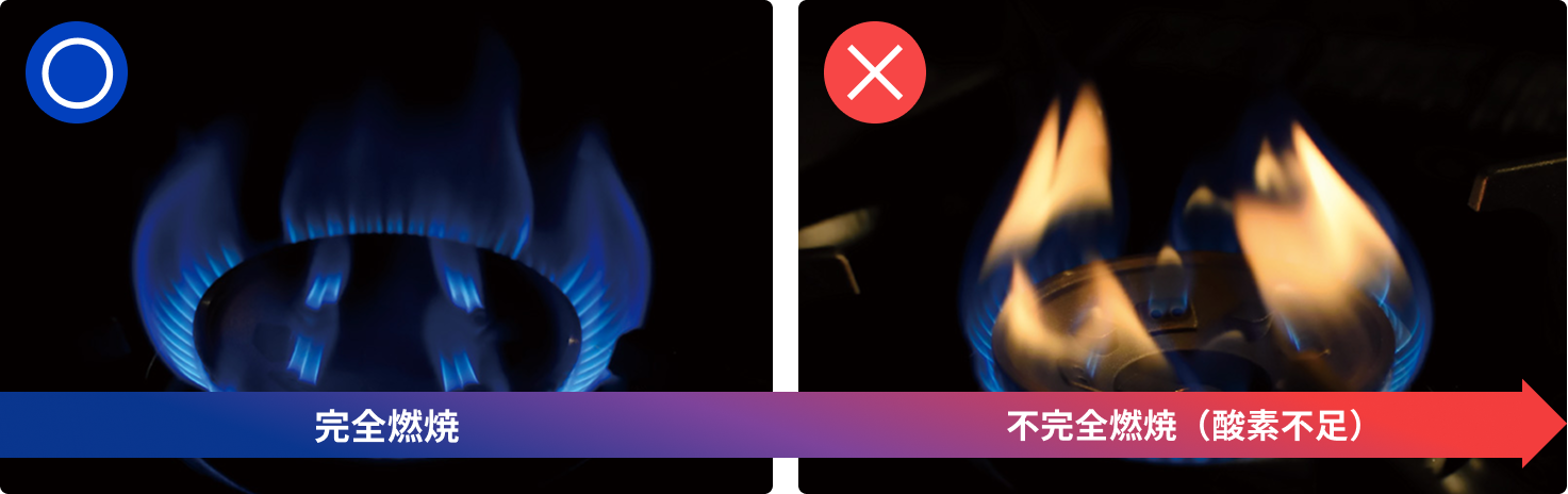 いつも青い炎でお使いください